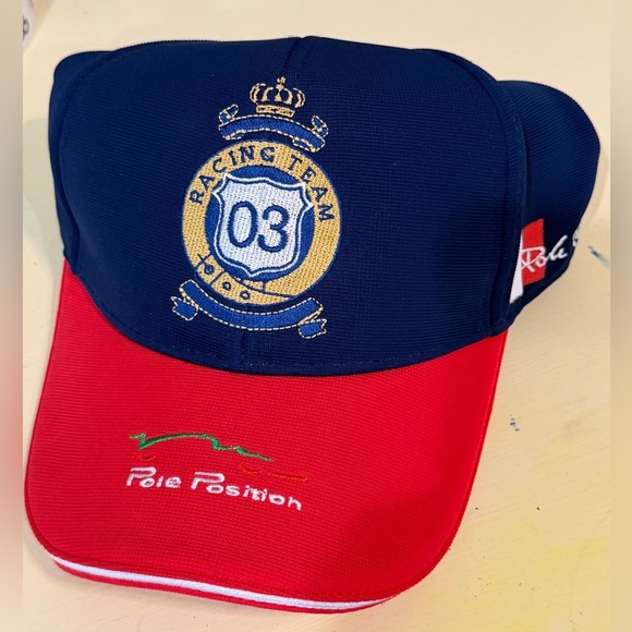 Pole Position Racing Team 03 Red and Blue Cap - Picture 1 of 6